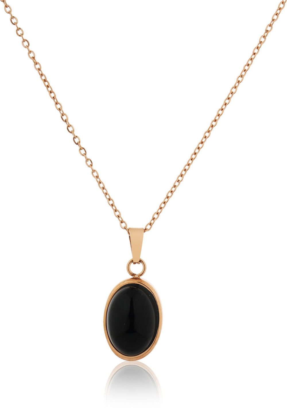 Ivory Opal Pendant Chain for Girls Women|Rose Gold Plated|Anniversary Gift|