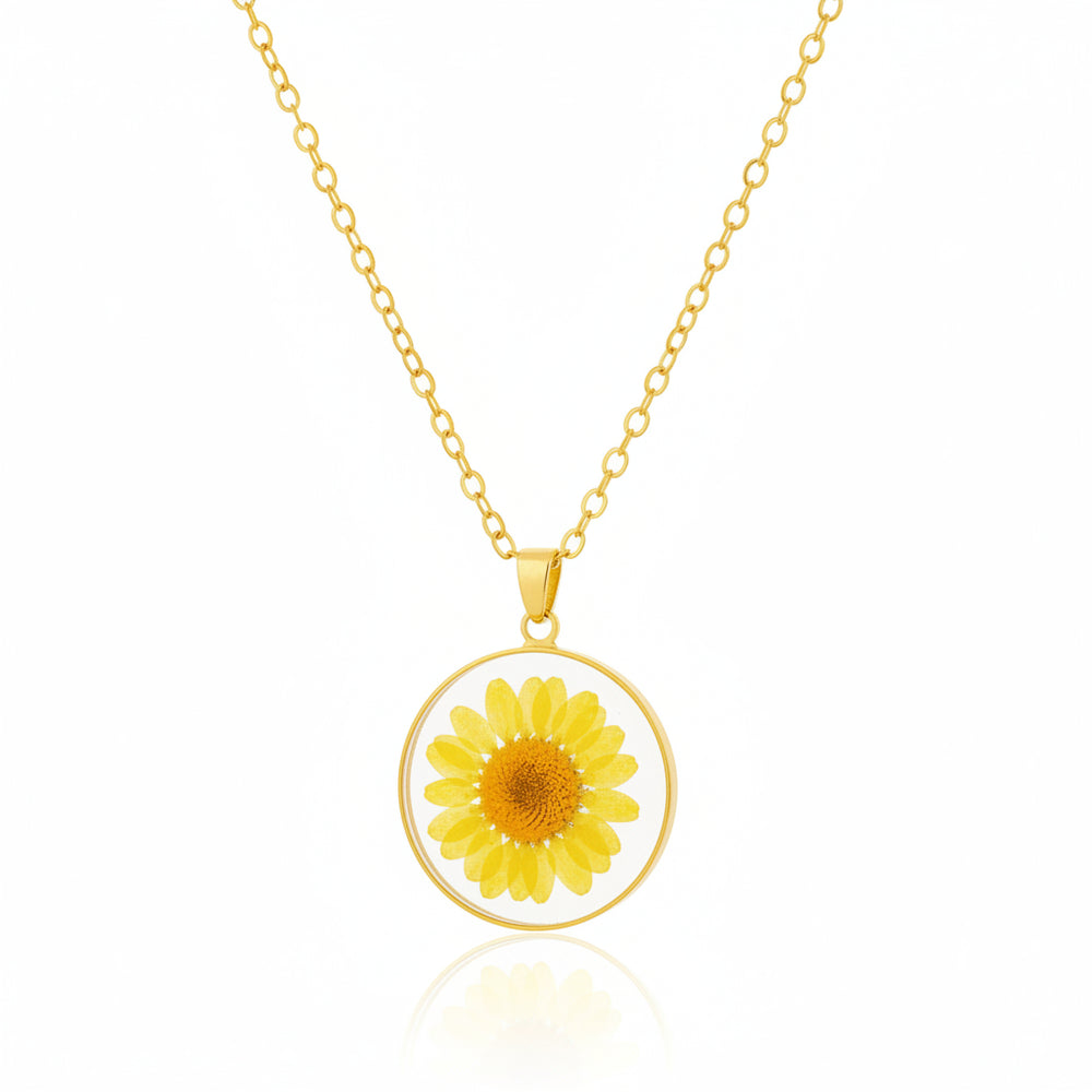 Dried Resin Real Flower Pendant chain for girls | Anniversary Gift | Birthday Gift