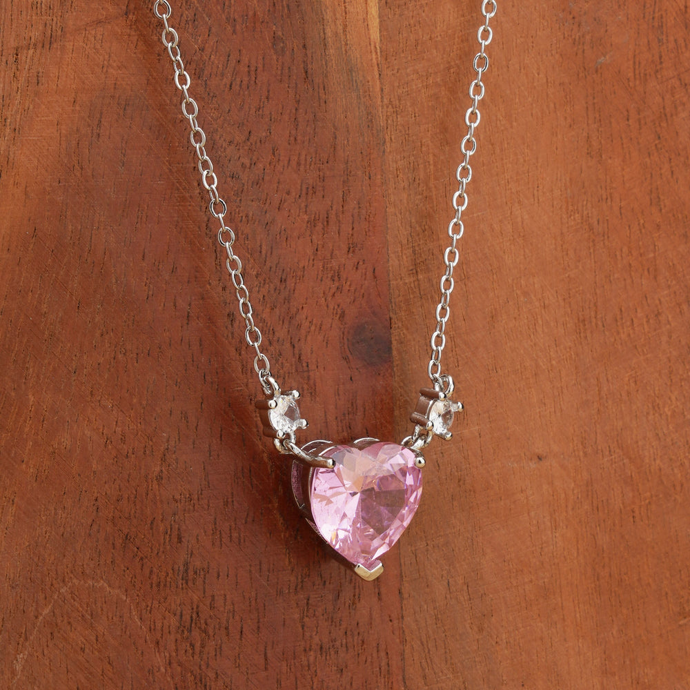 Trendy Silver Heart pendant chain for girls | Birthday Gift | Skin Safe