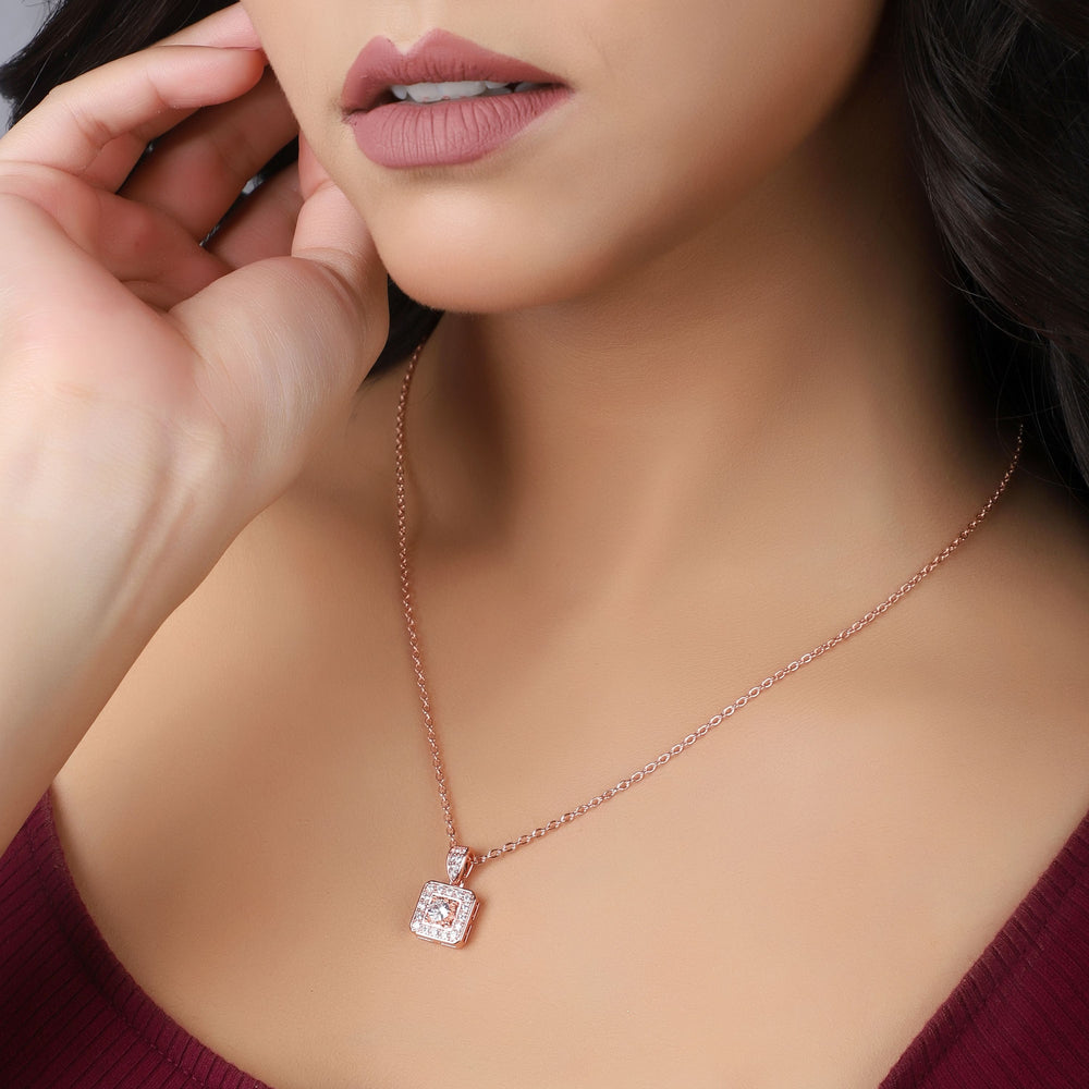 Rose Gold Pendant chaind for Girls Women | Anniversary Gift | Birthday Gift
