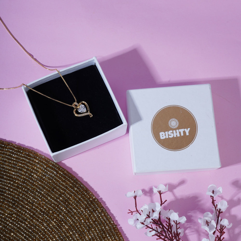 Gold Heart Anti Tarnish Skin Safe |chain girls women|Gold Plated | Birthday Gift