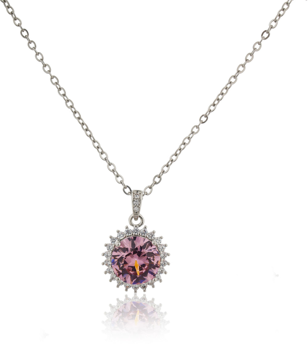 Sparkling Pink Anti Tarnish Anti Allergic chain girls women|Gift for Wife|
