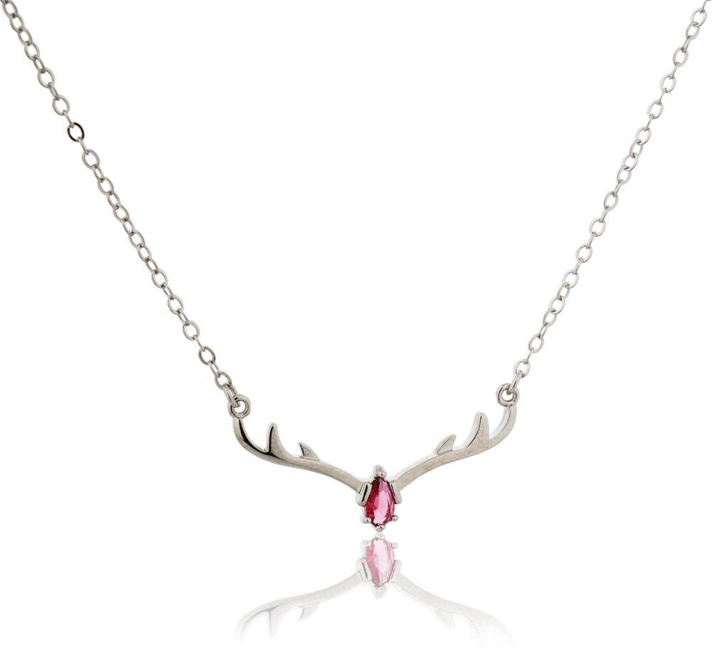 Pink Antler Pendant Chain for Girls Women|Birthday & Anniversary Gift|