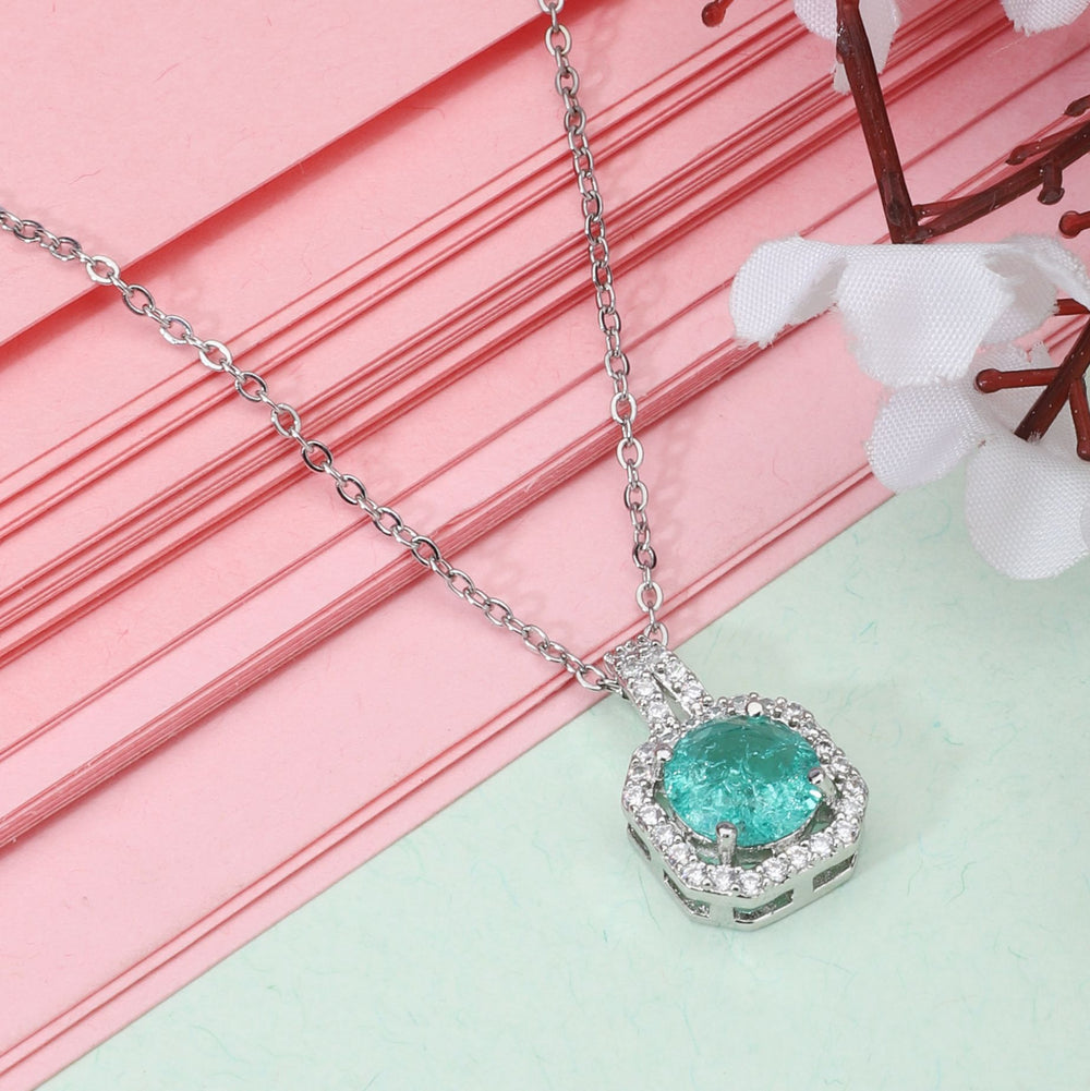 Square Cut Pendant Chain for Girls Women|Birthday & Anniversary Gift|