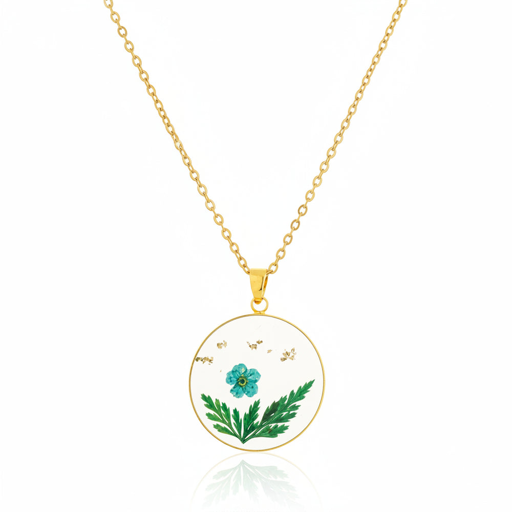 Dried Resin Real Flower Pendant chain for girls | Anniversary Gift | Birthday Gift