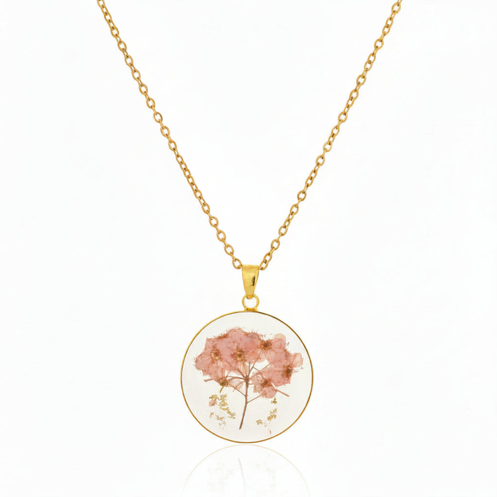 Dried Resin Real Flower Pendant chain for girls | Anniversary Gift | Birthday Gift