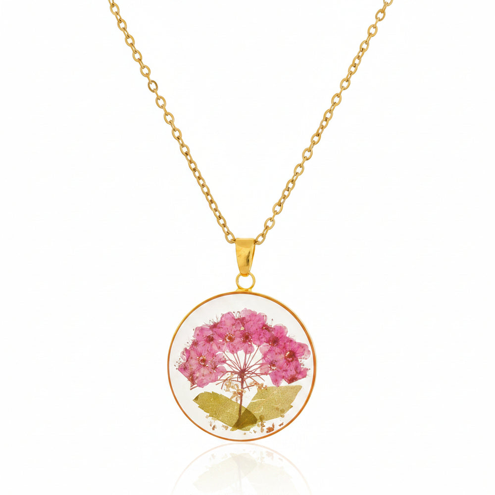 Dried Resin Real Flower Pendant chain for girls | Anniversary Gift | Birthday Gift