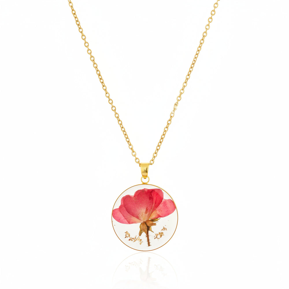 Dried Resin Real Flower Pendant chain for girls | Anniversary Gift | Birthday Gift