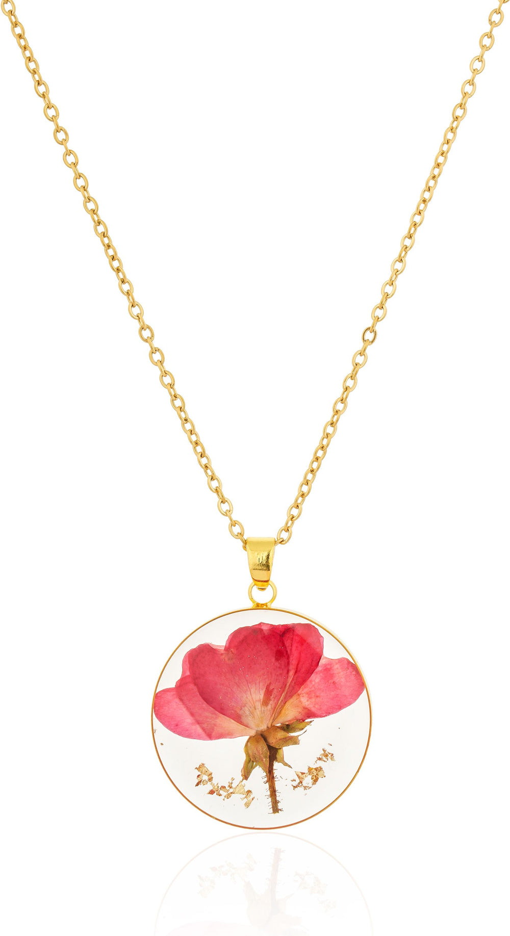 Dried Resin Real Flower Pendant chain for girls | Anniversary Gift | Birthday Gift