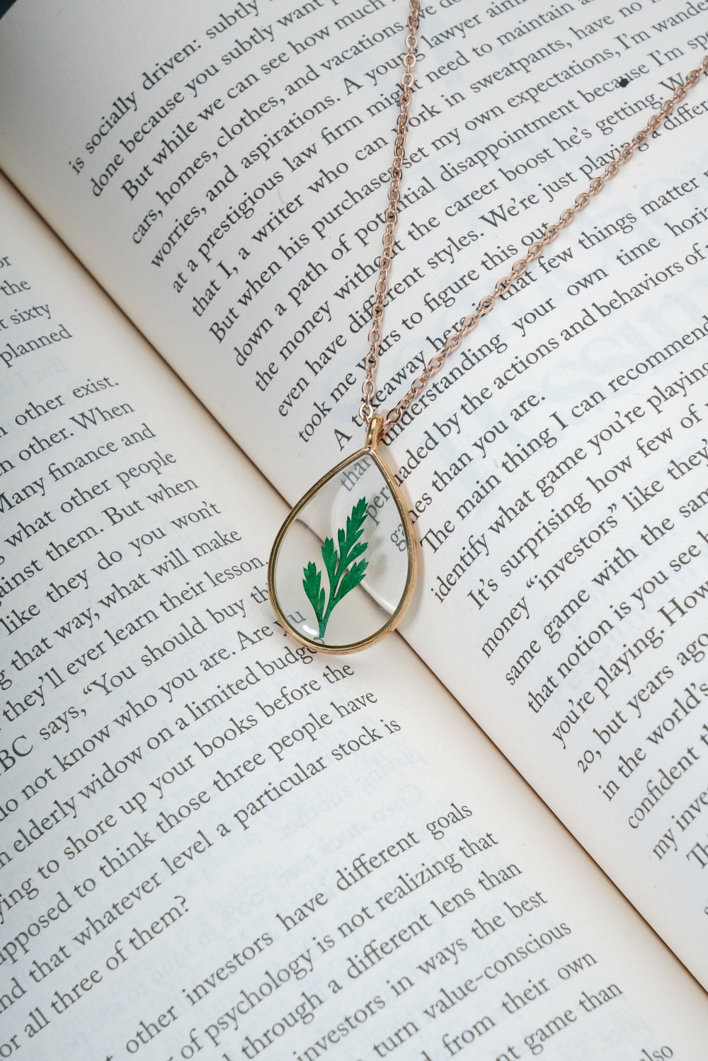 Dried Real Leaf Flower Resin Pendant chain for girls|Anniversary Gift|