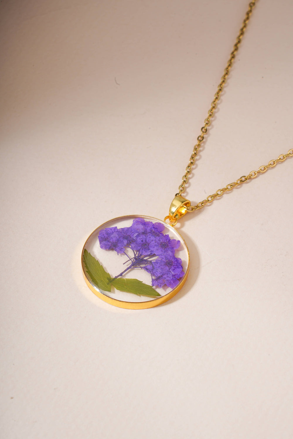 Dried Resin Real Flower Pendant chain for girls | Anniversary Gift | Birthday Gift