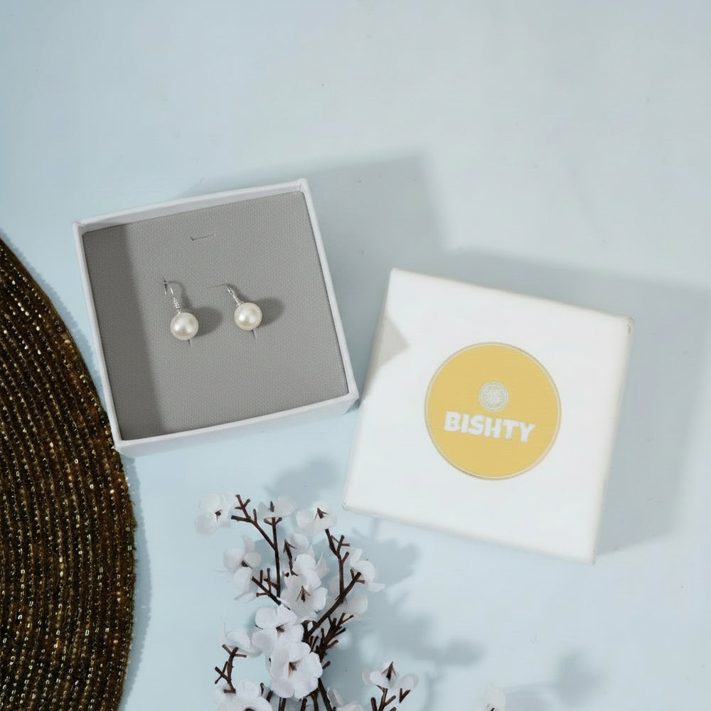 Water Pearl Drop Dangle Stud Earrings|Gift for Girlfriend|Gift for Women Girls|