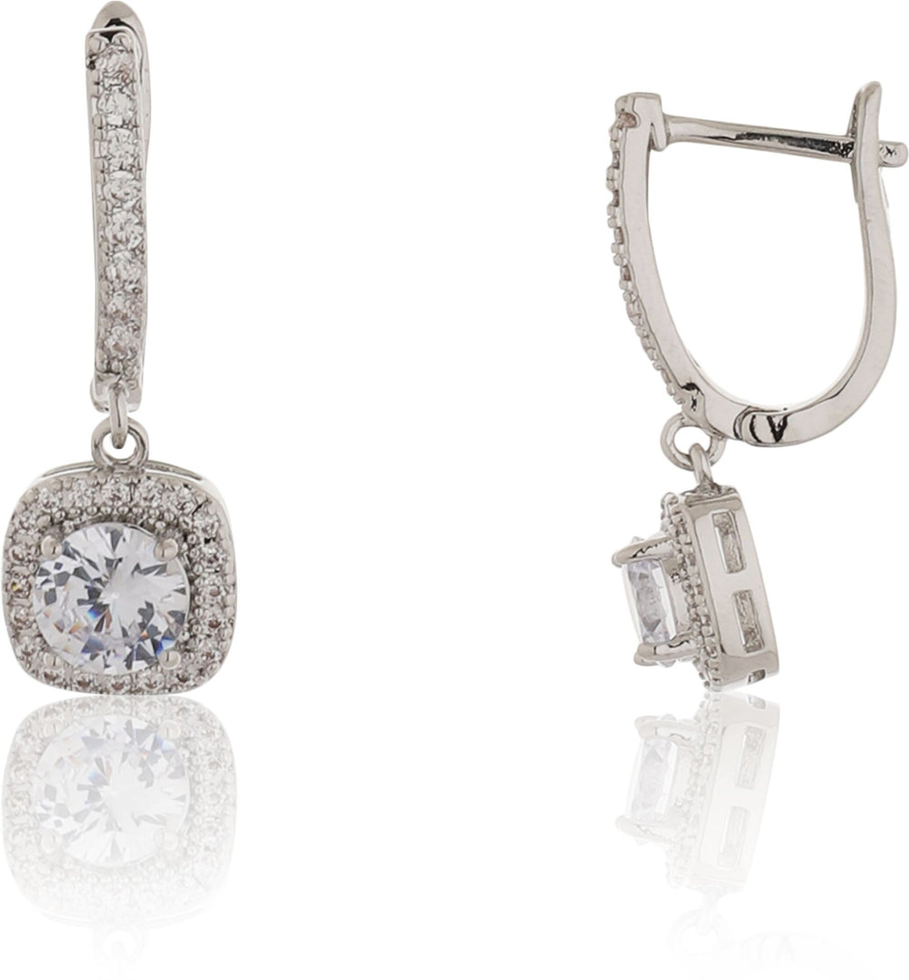 Square cut Drop Earrings|Gifts for Girlfriend|Gift for Women & Girls|