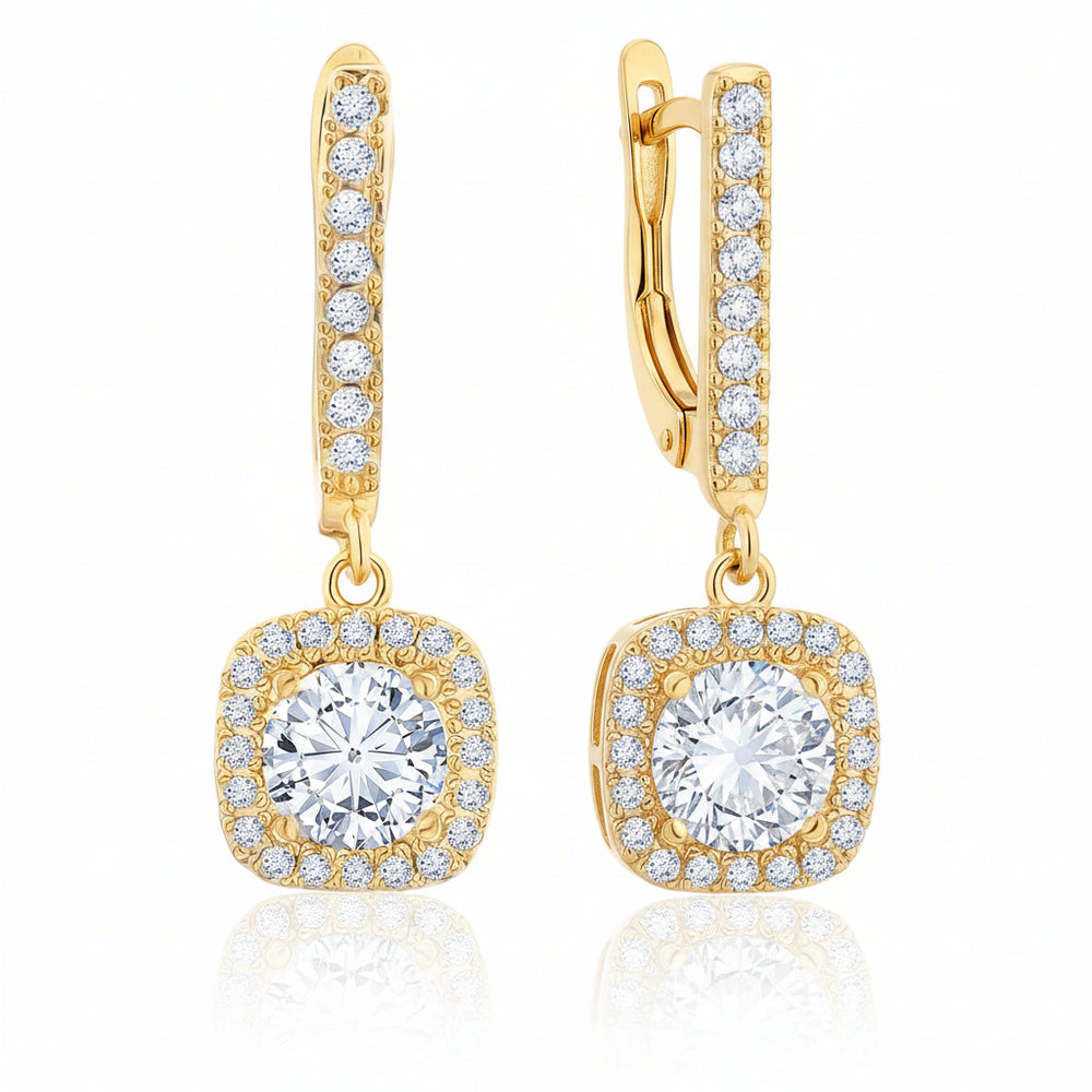 Square cut Drop Earrings|Gifts for Girlfriend|Gift for Women & Girls|