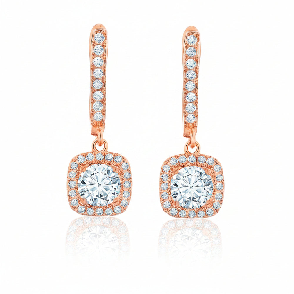 Square cut Drop Earrings|Gifts for Girlfriend|Gift for Women & Girls|