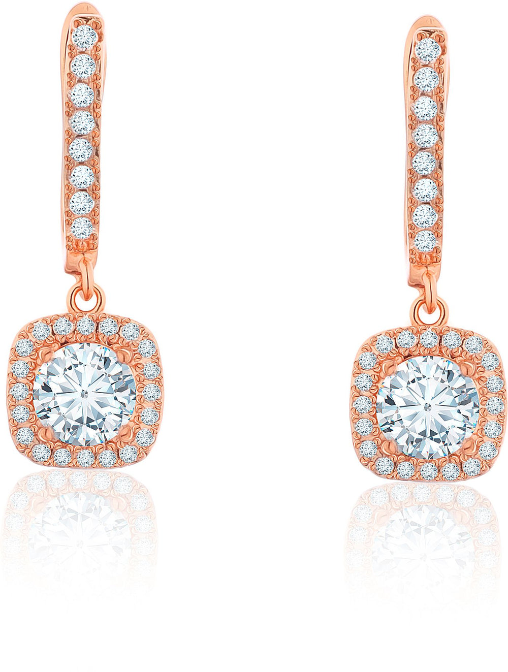 Square cut Drop Earrings|Gifts for Girlfriend|Gift for Women & Girls|