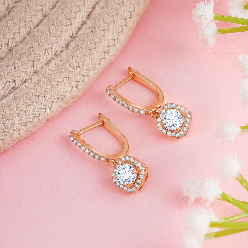 Square cut Drop Earrings|Gifts for Girlfriend|Gift for Women & Girls|