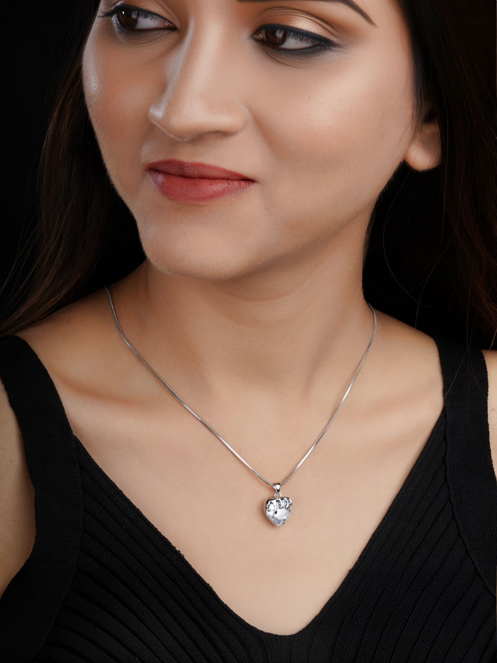 Silver Heart Anti Tarnish Anti Allergic chain girls women | Valentine's day Gift