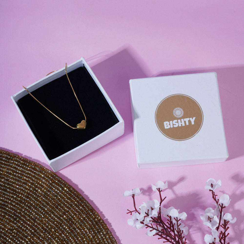Gold heart shaped | Anti Tarnish | Valentine's day Gift| Anniversary Gift