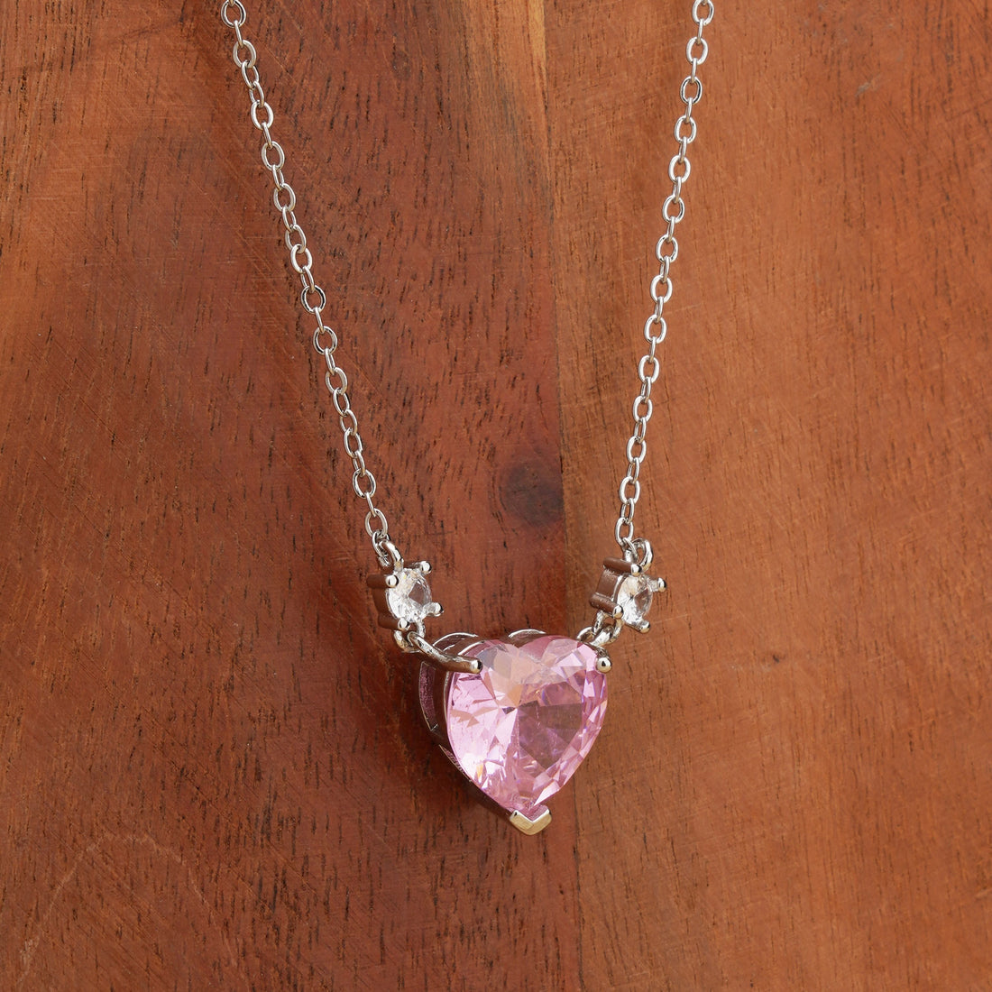 Trendy Silver Heart pendant chain for girls | Birthday Gift | Skin Safe