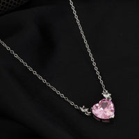 Trendy Silver Heart pendant chain for girls | Birthday Gift | Skin Safe