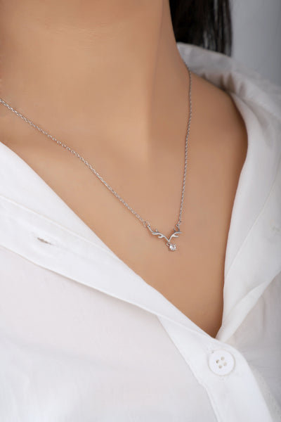 Deer Antler Shaped Pendant|Birthday Gift|Anniversary Gift|Valentine's day Gift - Second Image