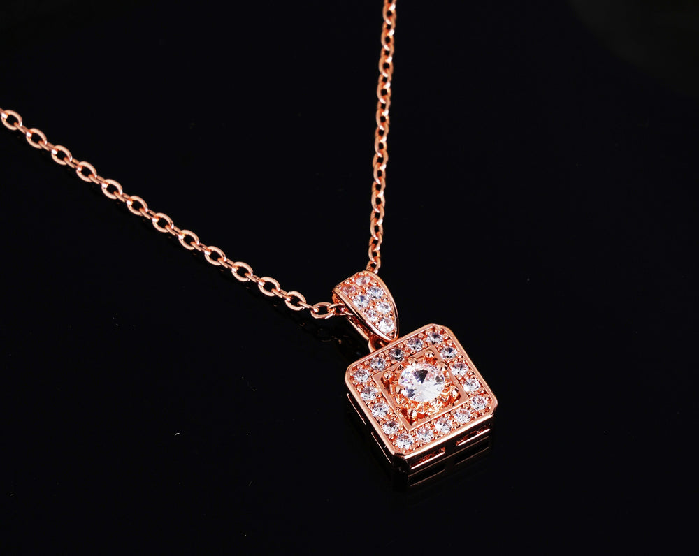 Rose Gold Pendant chaind for Girls Women | Anniversary Gift | Birthday Gift