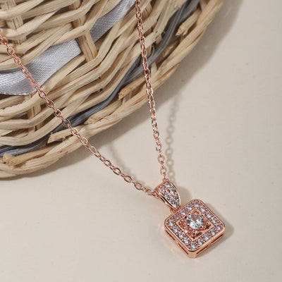 Rose Gold Pendant chaind for Girls Women | Anniversary Gift | Birthday Gift