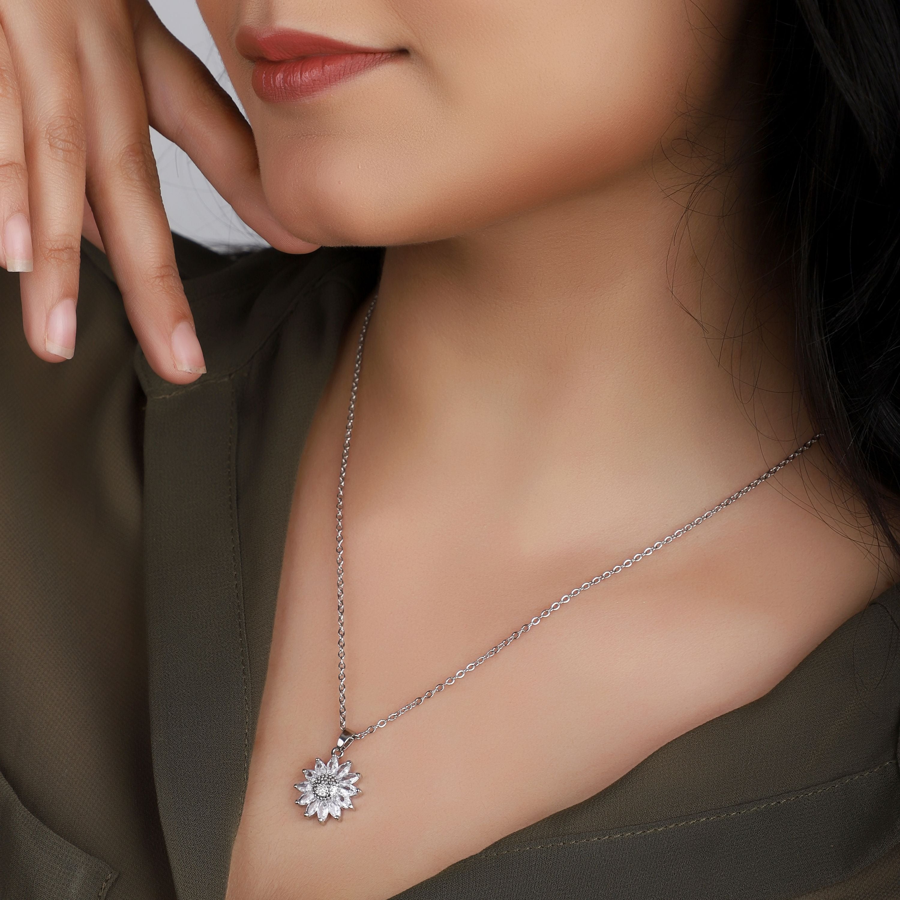 Blooming Beauty: Flower Pendants for Birthdays & Anniversaries