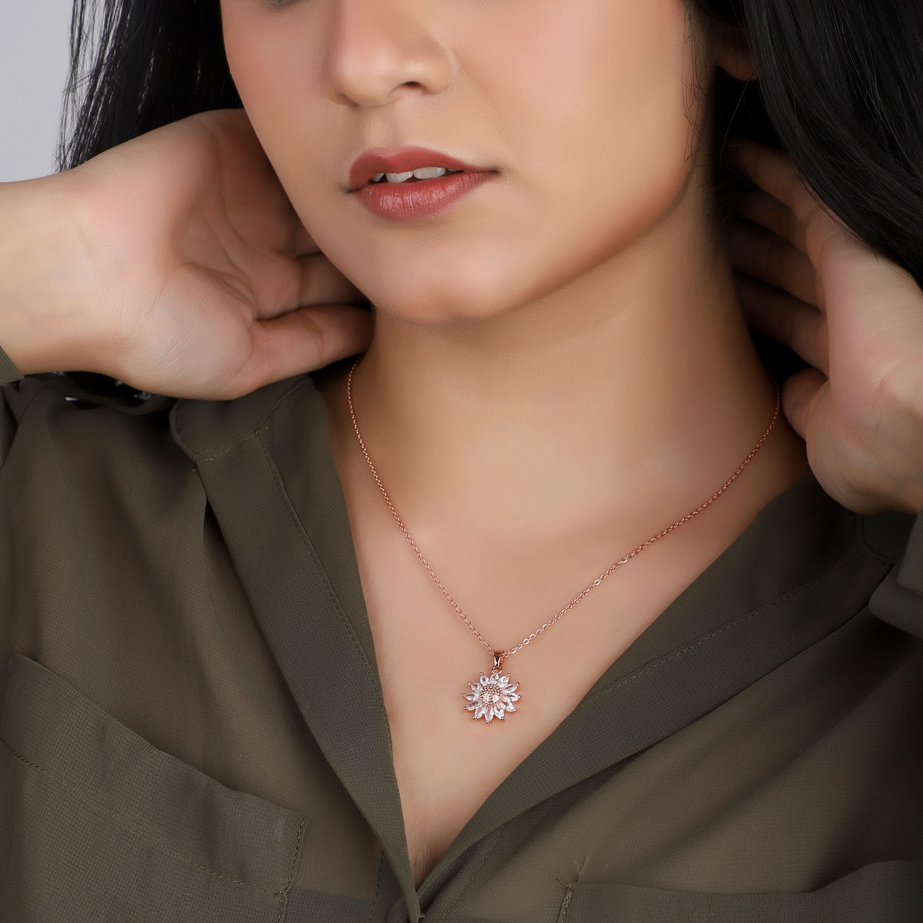 Blooming Beauty: Flower Pendants for Birthdays & Anniversaries