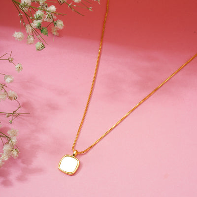 Gold Opal Pendant Chain for Girls Women|Stylish Chain for Every Occasion