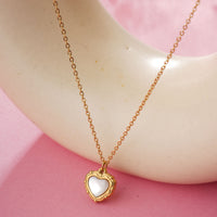 Gold Heart Opal Pendant Chain for Girls Women|Stylish Chain for Every Occasion