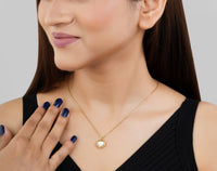 Gold Heart Opal Pendant Chain for Girls Women|Stylish Chain for Every Occasion