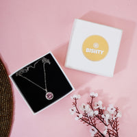 Sparkling Pink Anti Tarnish Anti Allergic chain girls women|Gift for Wife|