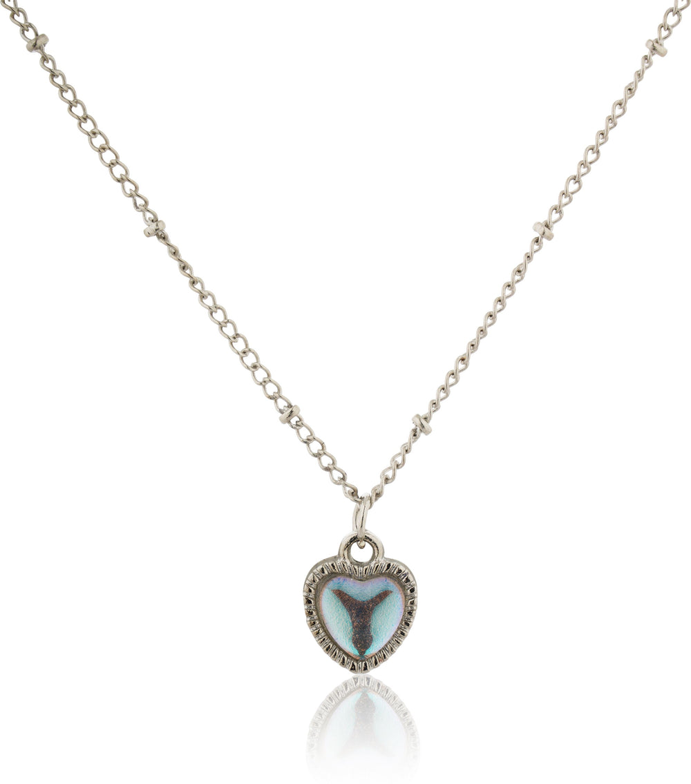 Silver Opal Heart Pendant Chain for Girls Women|Birthday & Anniversary Gift|