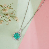 Purple Square Cut Pendant Chain for Girls Women|Birthday & Anniversary Gift|