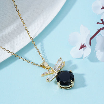 Classy Stone pendant Anti Tarnish Anti Allergic chain girls women - Second Image