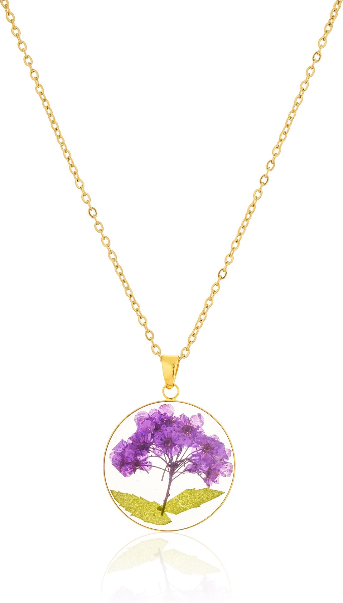 Dried Resin Real Flower Pendant chain for girls | Anniversary Gift | Birthday Gift