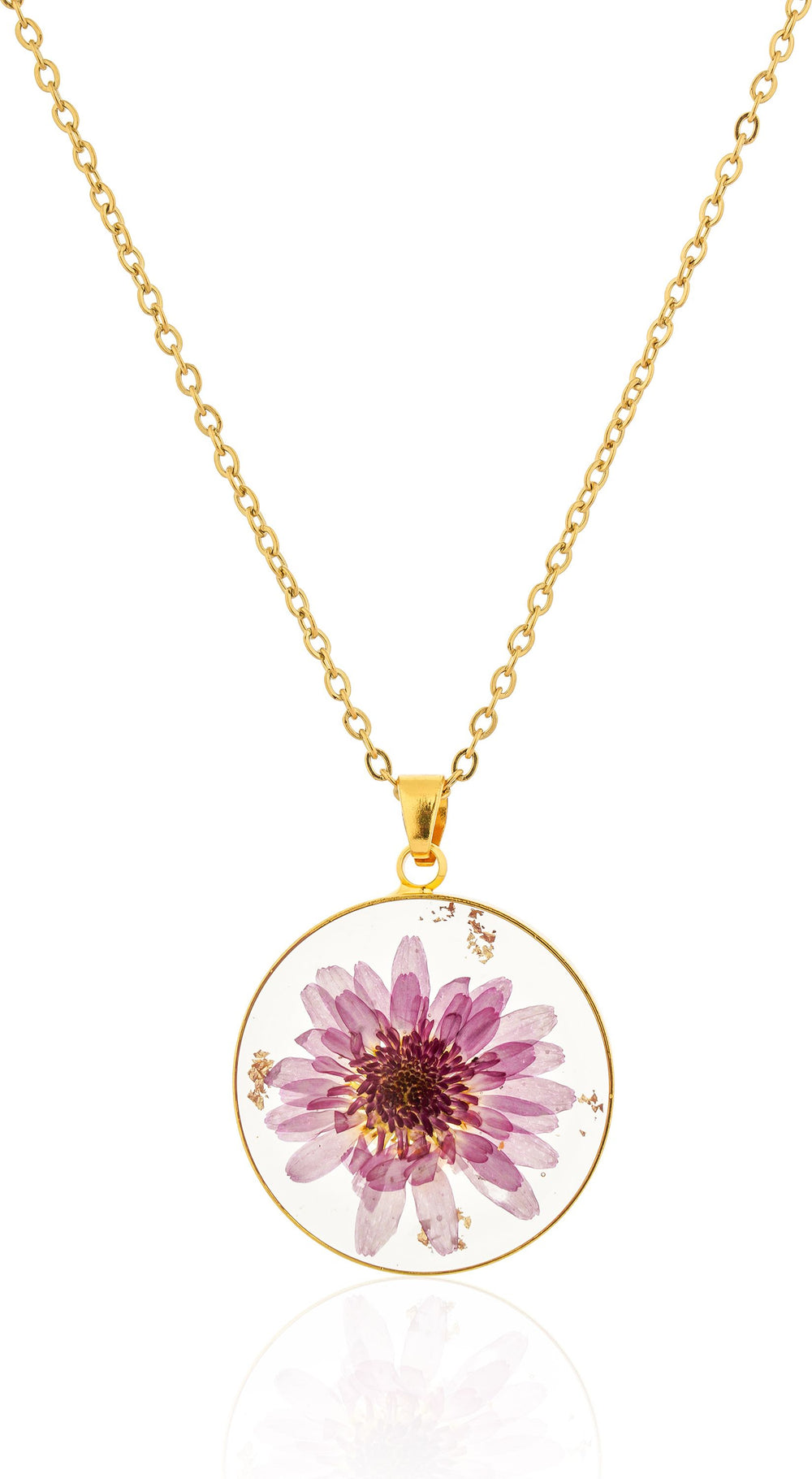 Dried Resin Real Flower Pendant chain for girls | Anniversary Gift | Birthday Gift
