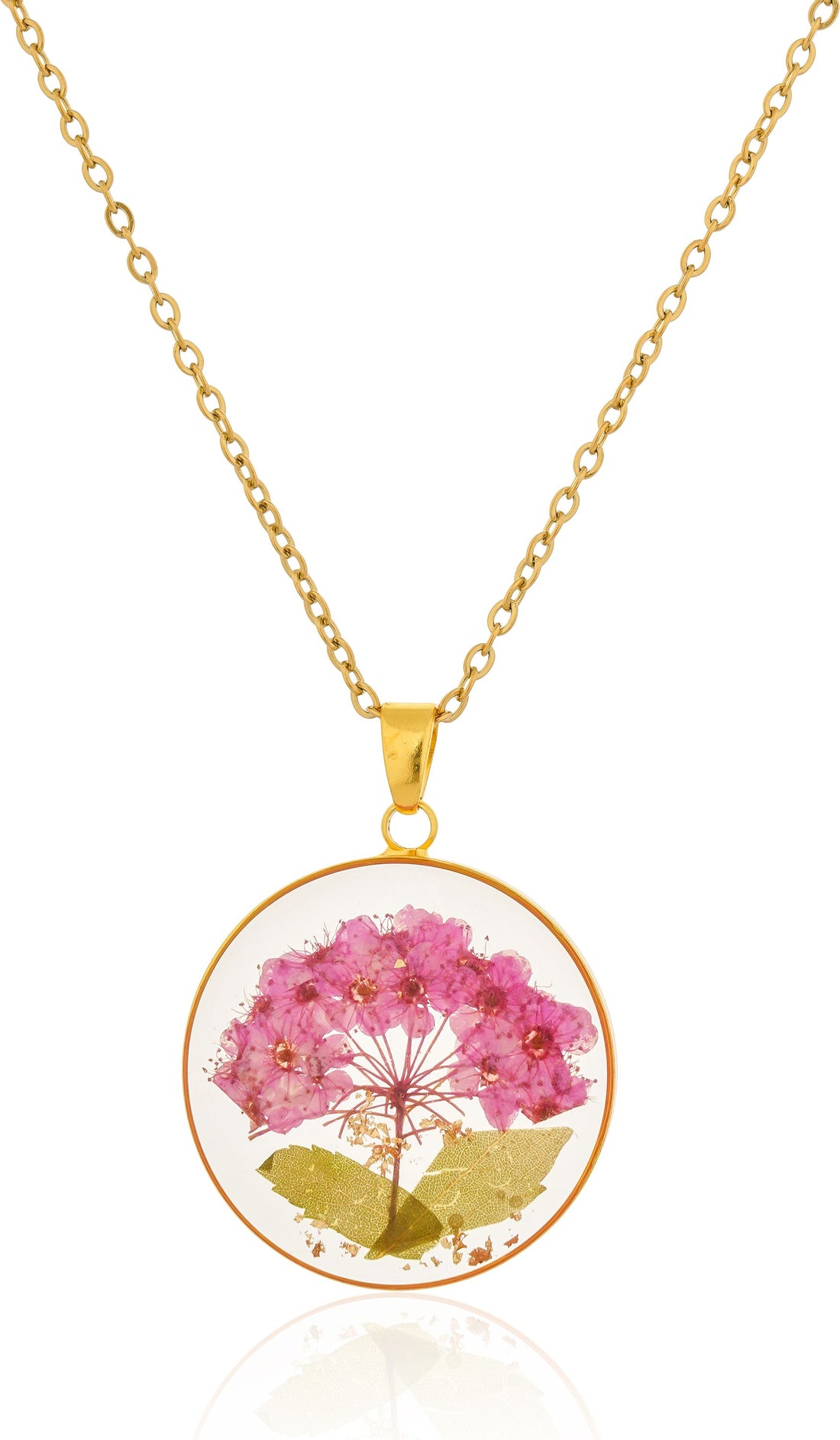 Dried Resin Real Flower Pendant chain for girls | Anniversary Gift | Birthday Gift