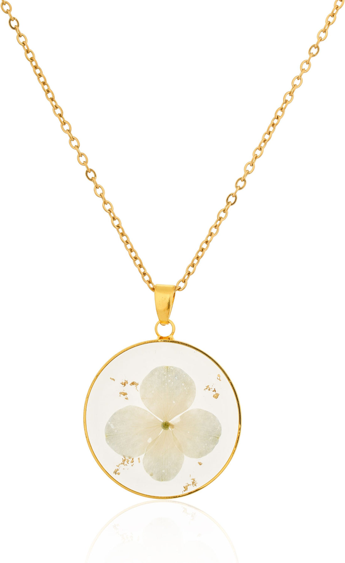 Dried Resin Real Flower Pendant chain for girls | Anniversary Gift | Birthday Gift