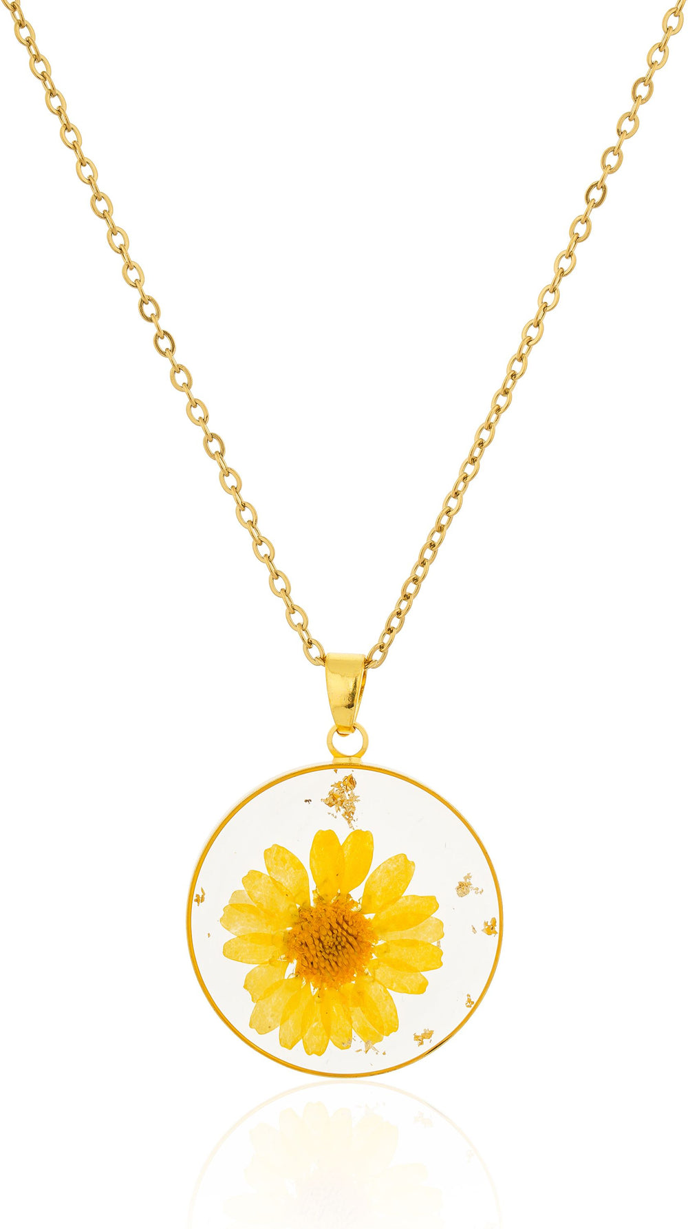 Dried Resin Real Flower Pendant chain for girls | Anniversary Gift | Birthday Gift