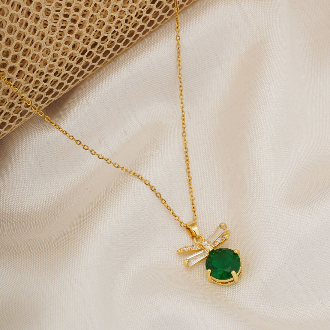 Red Stone Anti Tarnish Anti Allergic Skin Safe chain girls