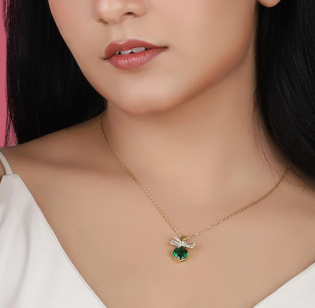 Red Stone Anti Tarnish Anti Allergic Skin Safe chain girls