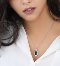 Elegant Red Stone Anti Tarnish Anti Allergic Skin Safe chain girls women