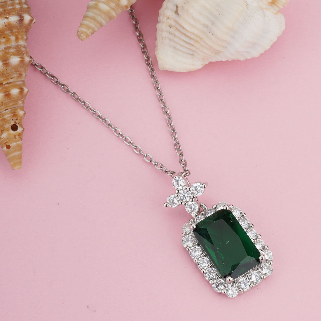 Elegant Red Stone Anti Tarnish Anti Allergic Skin Safe chain girls women