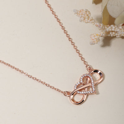 Heart pendant chain for girls women - Second Image