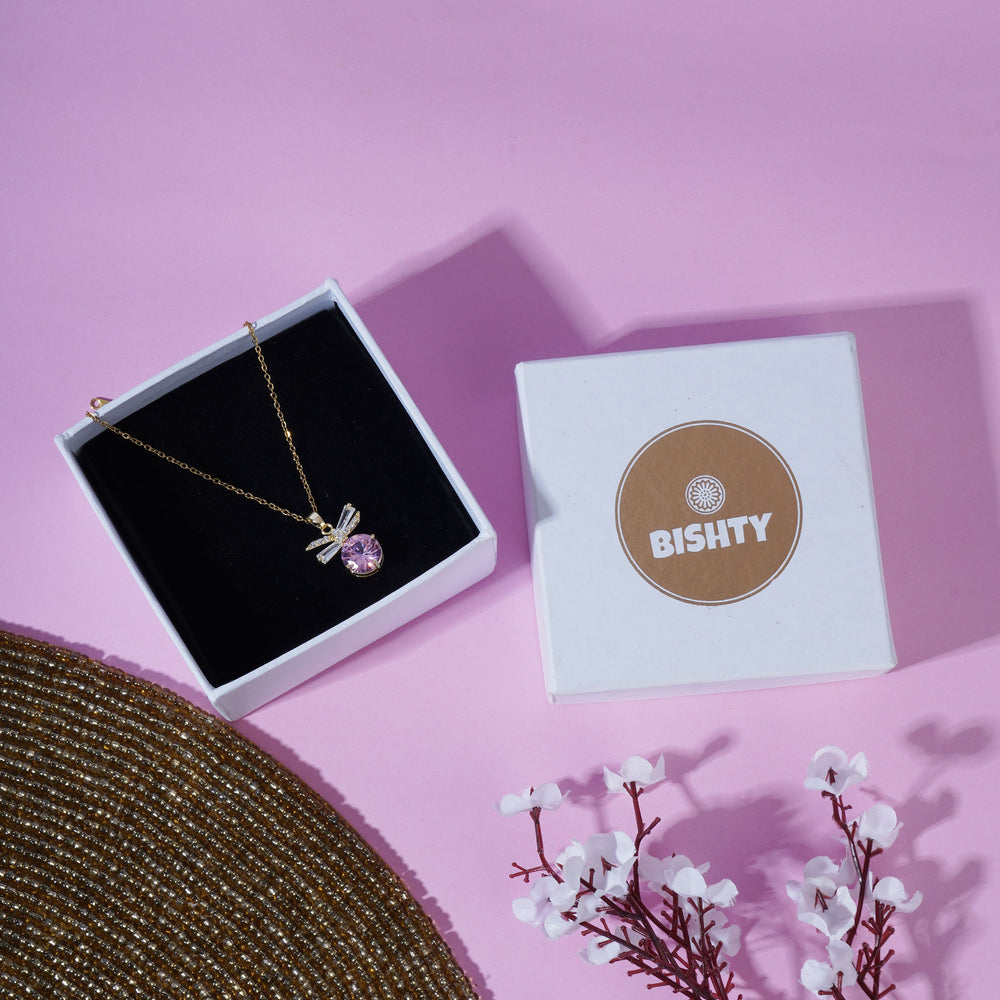 Red Stone Anti Tarnish Anti Allergic Skin Safe chain girls