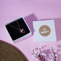 Red Stone Anti Tarnish Anti Allergic Skin Safe chain girls