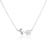 Rose Pendant Chain for Girls Women|Silver Plated|Anniversary Gift|